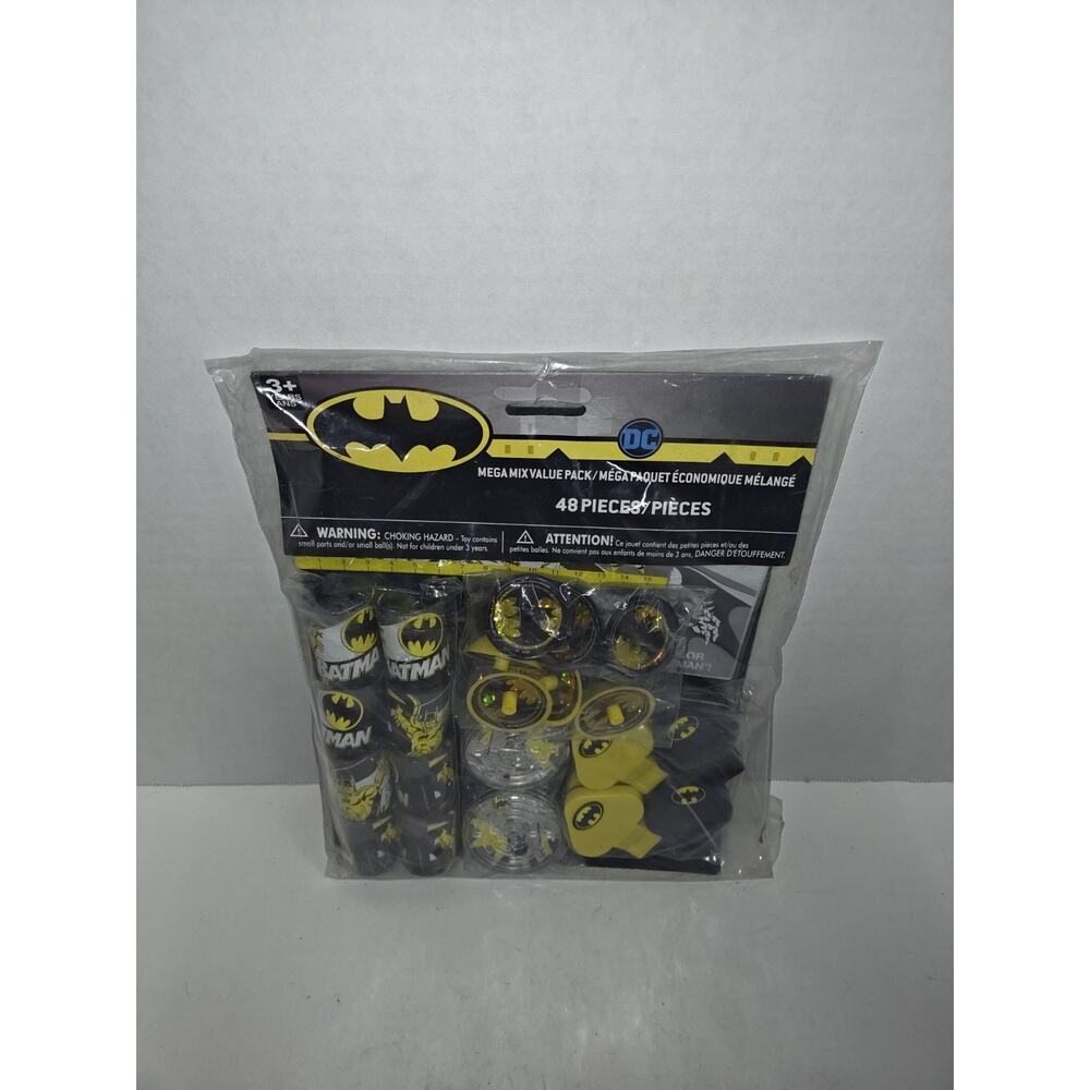 Unique DC Comics Batman Mega Mix Value Party Favor Pack (48 pieces) For 8 Bags